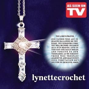 As Seen on TV The Lords Prayer Cross Necklace Sale Deluxe Gift New in