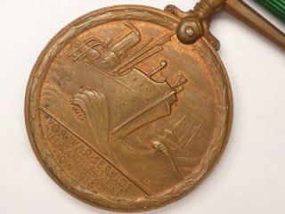 antique ww1 merchant medal henry bak r
