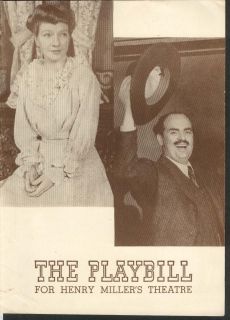  Playbill 4 9 44 Mary Philips Rhys Williams Henry MillerS