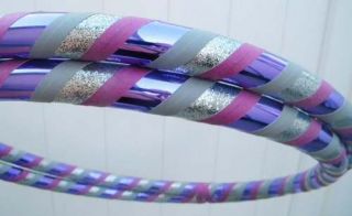 Purple and Silver Dance Exercise Hula Hoop
