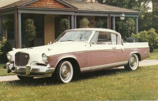 The 1956 Studebaker Golden Hawk Automobile Postcard