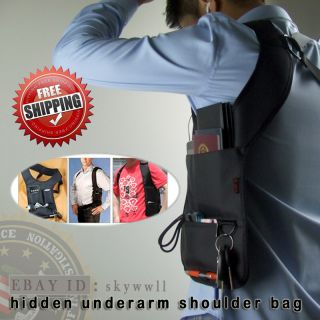 Armpit Hidden Underarm Shoulder Bag iPhone4S IPHONE5 PDA EDC HTC