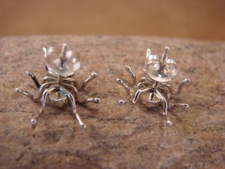  Sterling Silver Turquoise Spider Post Earrings by Spencer