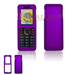 Purple Rubberized Hard Case Snap On Protector Cover for