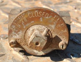 Original Hays Brass Oilfield Hit Miss Gas Engine Diamond Fuel Valve