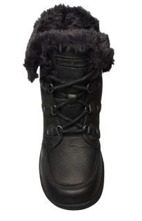 Clarks Wave Womens Boots Herder Waterproof Black Leather 61368 Sz 9 M