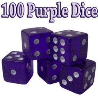 100 Purple Dice   19 mm SKU PAS777264 
