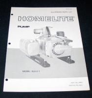 Homelite Pump Model XLS 2 1 Parts List