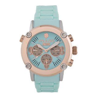 Mulco MW2 28049 099 Stainless Steel Chronograph MWATCH teal band Watch