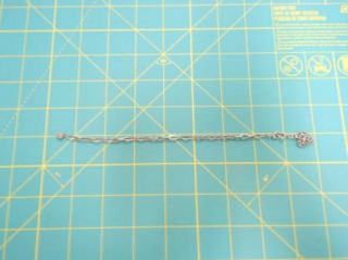  Tone Chain Link Heart Signed High Intencity Bracelet B6930