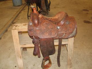 Handmade Roping Show Saddle by M L Leddy