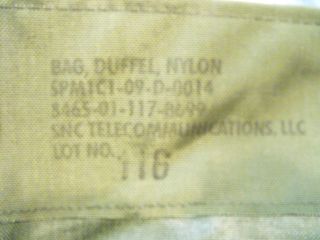 US Current Issue Duffle Bag Unissued Mint with Tags
