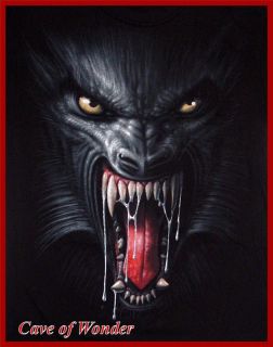  Direct T Shirt Unisex Gothic Horror Biker Rock Occult Wolf