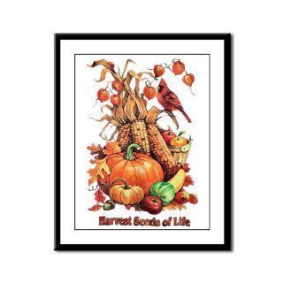 Framed Panel Print Thanksgiving Harvest Seeds of Life Corn