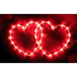 Valentines Day 2 Heart Side by Side LIGHT Window Decor