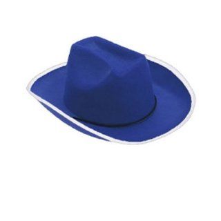 Dark Royal Blue Cowboy Cow Boy Felt Costume Party Hat