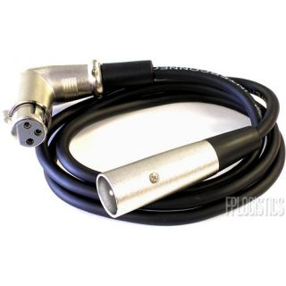 Hosa XFF 115 15 ft Mic or Patch Cable XLR Male to Right Angle XLR