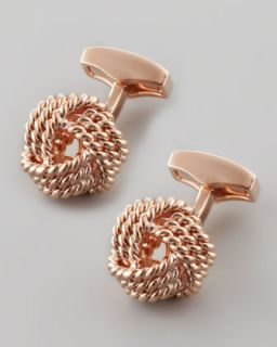 tateossian knot round cuff links rose gold $ 175 00 tateossian knot
