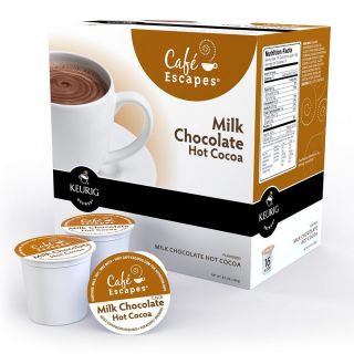 Cafe Escapes Milk Chocolate Hot Cocoa Keurig Premium K Cups