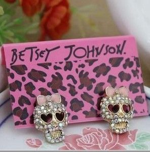 Betsey Johnson Skeleton Cute Top Jewelry Hot Earrings 62