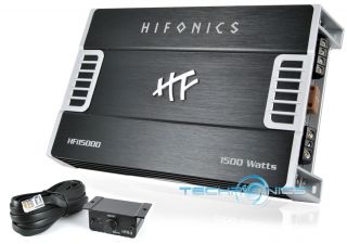 HIFONICS HFI1500D +2YR WRNT CAR MONO 1500W AMPLIFIER NEW 1 CHANNEL AMP