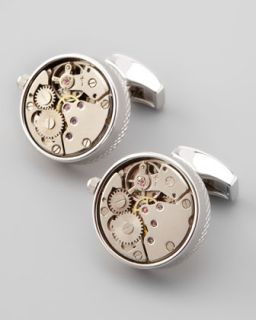 tateossian round mechanical watch gear cuff links $ 250 00 tateossian