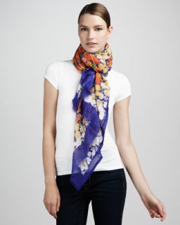 floral print scarf violet $ 225