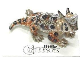 Little Critterz Porcelain Miniature Horned Toad LC314