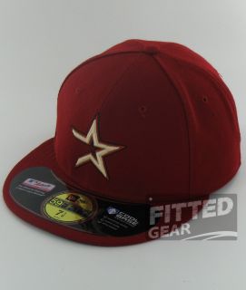 Houston Astros Alternate Home Brick Red Tan New Era 59Fifty MLB Fitted