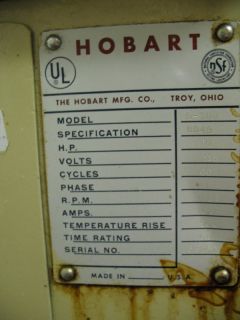 Hobart D300 Commercial Grade Vertical Mixer Attachments