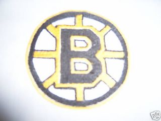 Boston Bruins Fabric Hockey Hat Logo Quilt Blocks