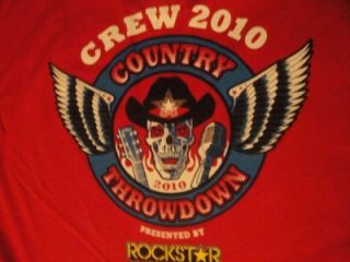 Country Throwdown Tour Local Crew T Shirt Eli Young MG