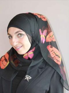 Printed Hijab Butterfly Effect Print Islamic Clothing