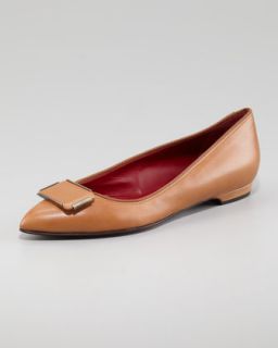 flat available in tan $ 680 00 lanvin pointed toe leather flat $ 680