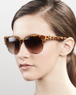 D0BDF Roberto Cavalli Modern Cat Eye Browline Sunglasses