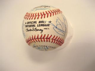 New York Mets World Series 1986 Signed Team Baseball