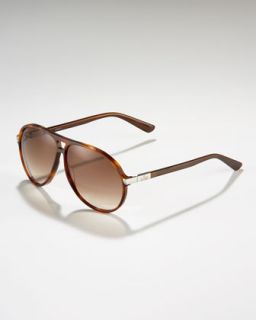Gucci Plastic Aviator Sunglasses   
