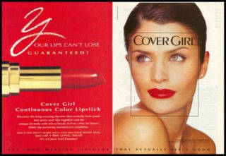 1995 Glamour Ad for Cover Girl with Helena Christensen