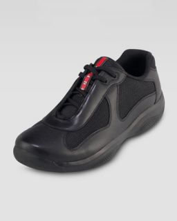  available in nero $ 420 00 prada black leather sneaker $ 420 00 black