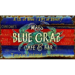 Vintage Signs   Blue Crab Cafe & Bar   Large Home