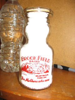  Baby Face, Milk Bottle, Brookfield Dairy, Hellertown, Pa. Pyro, MINT