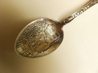 Antique Hot Springs Arkansas Sterling Silver Souvenir Spoon