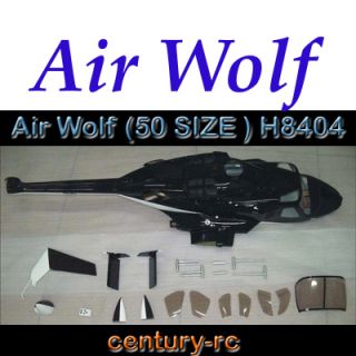 FUNKEY Airwolf 46 50 Size Fuselage Hirobo Raptor T Rex600 50size