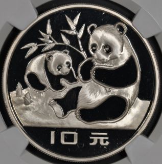 1983 NGC PF69UCAM China 10 Yuan Proof Silver Panda
