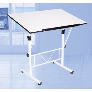 Art/drawing/craft Table, White, Tilt and Height Adjustable