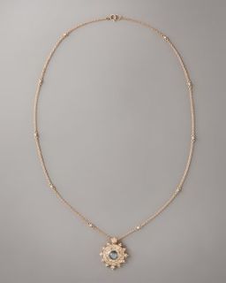 Roberto Coin Fleur de lis Diamond Pendant Necklace   