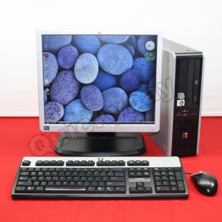 HP DC5800 Desktop Computer Core 2 Duo/ Windows 7/ 4GB/ 80GB + 17 LCD