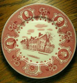 Red Lamberton Scammell Moravian Historical Plate Widows House 1767