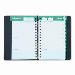 Express Track Daily Appointment Book Monthly Planner 5 x 8 Black 2013