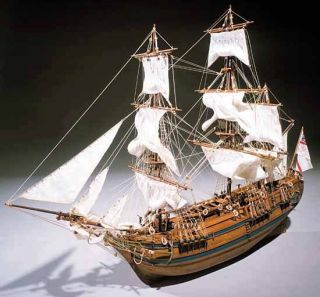 Sergal Mantua HMS Bounty Wood Model SHIP Kit New